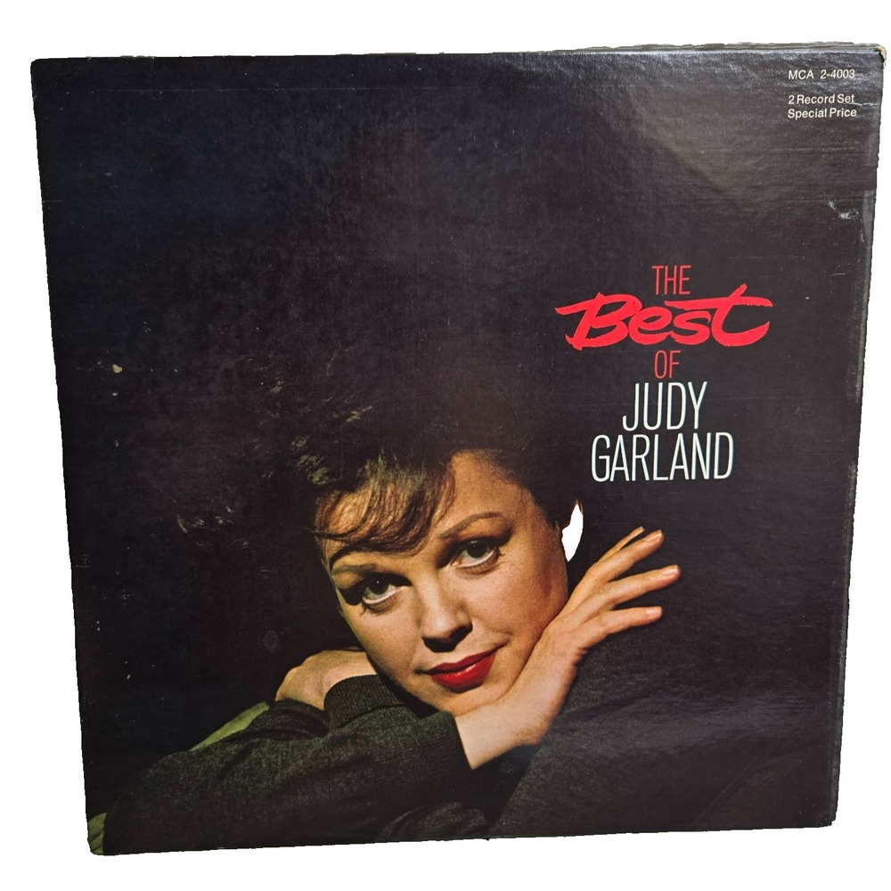 The Best of Judy Garland 2 LP Vinyl Record Set Gatefold Album MCA 2-4003 Tested